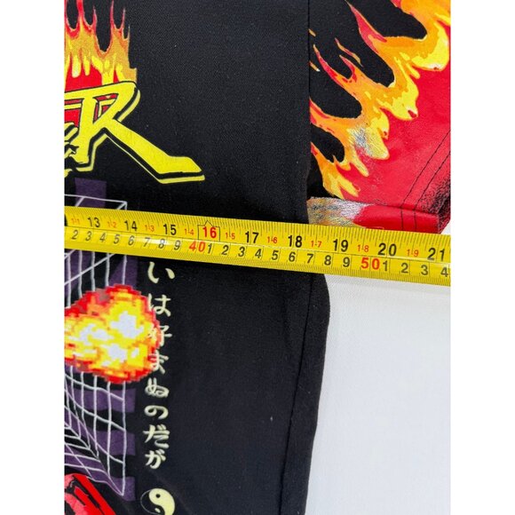 Capcom Street Fighter Dhalsim T-Shirt Black Mens M Tee Flame Short Sleeve Gaming - Picture 6 of 7